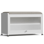 Fortune Candy 27.6'' Length Storage Cabinet with 2 Tier Shoe Rack (White)