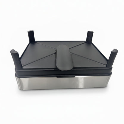 Fortune Candy 2-Tier Stainless Steel Dish Drying Rack for Kitchen Counter, Large Dish Rack with Utensil Holder and Rotating Drain Spout