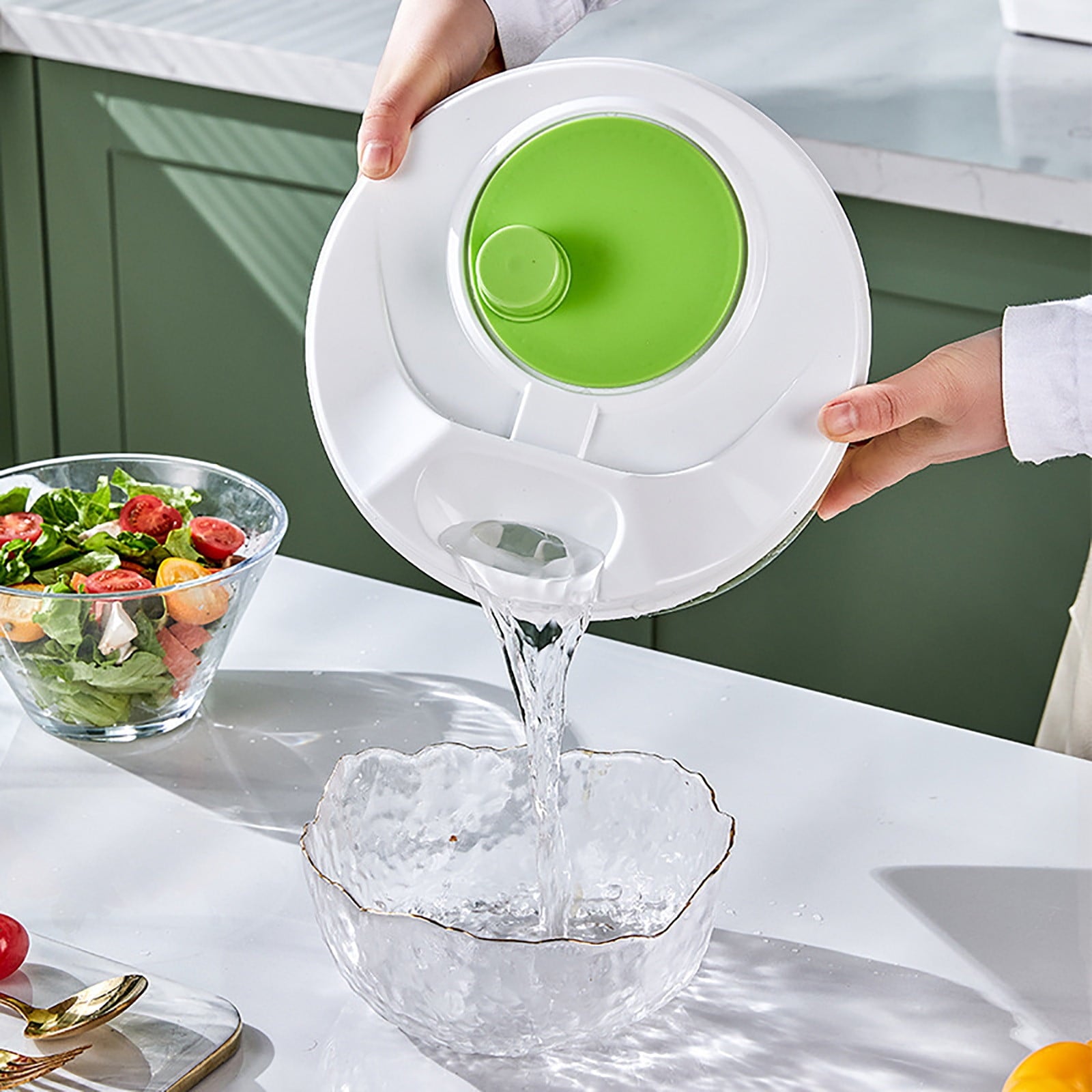 Fortune Candy 3L Multifunctional Vegetable Spinner and Grater, Compact Salad Strainer Bowl for Quick Prep, Easy to Clean, Lightweight Kitchen Gadget