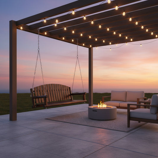 Fortune Candy 5 FT Fir Wood Porch Swing, Rustic Handcrafted Heavy-Duty Outdoor Hanging Bench, 900 LBS Capacity