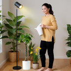 Fortune Candy 20W Standing Plant Grow Light, Full Spectrum Indoor Standing Lamp with COB Bulb for Houseplants