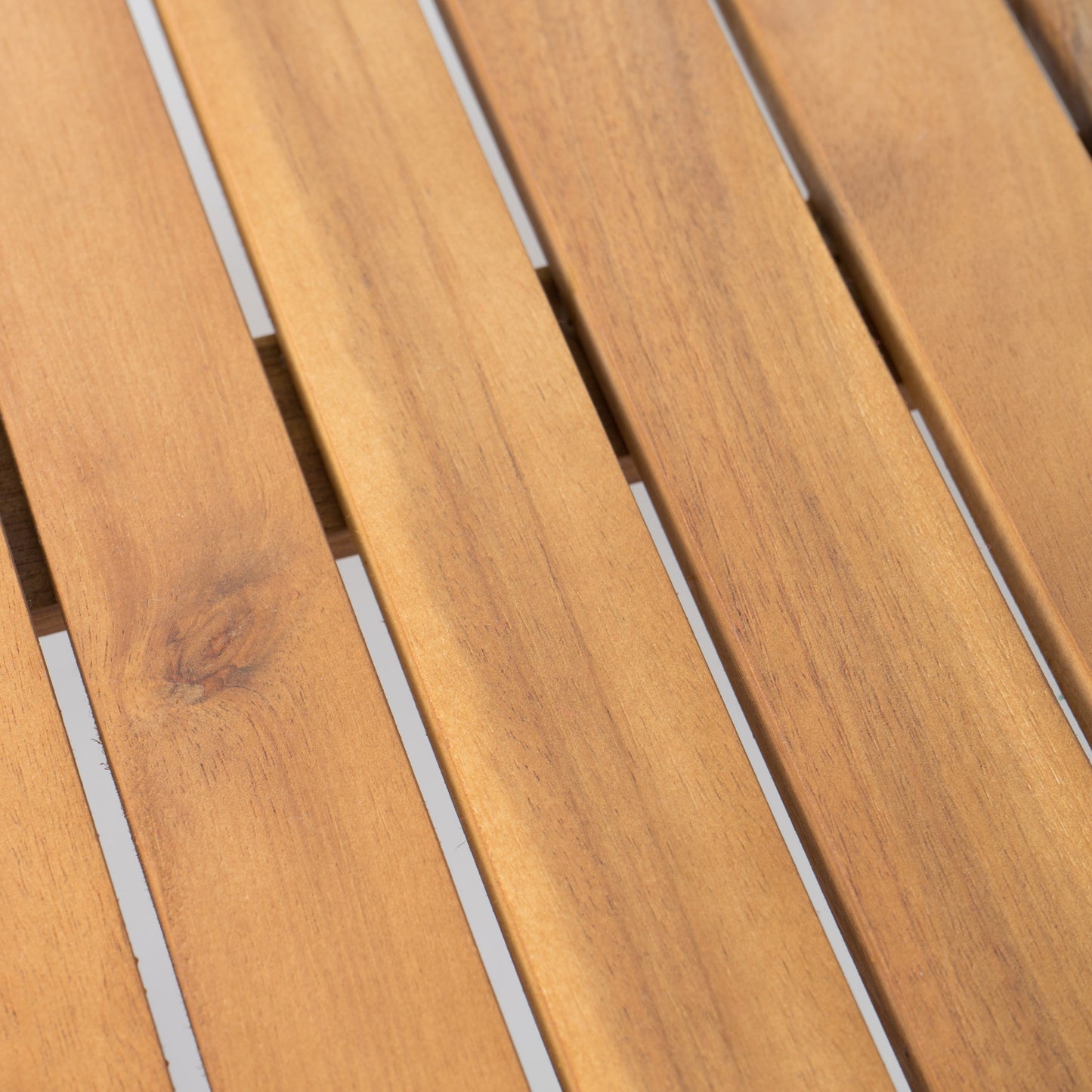 Fortune Candy 4 Pieces Indoor/Outdoor Acacia Wood Sofa Set with Cushions, Brown Conversation Furniture