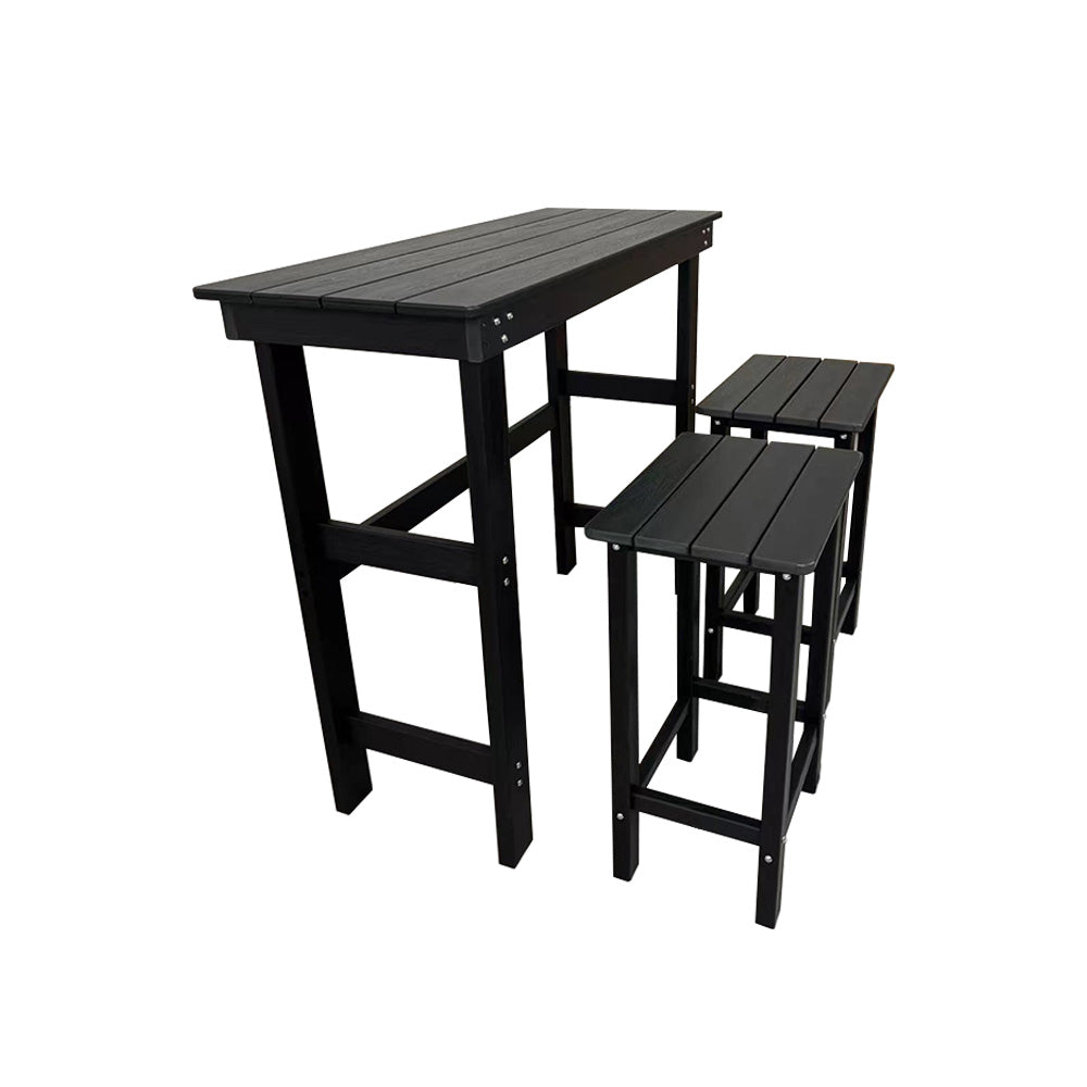 HDPE Patio Bar Table, Weather Resistant, for Poolside, Garden, Yard, Balcony (1 Piece)