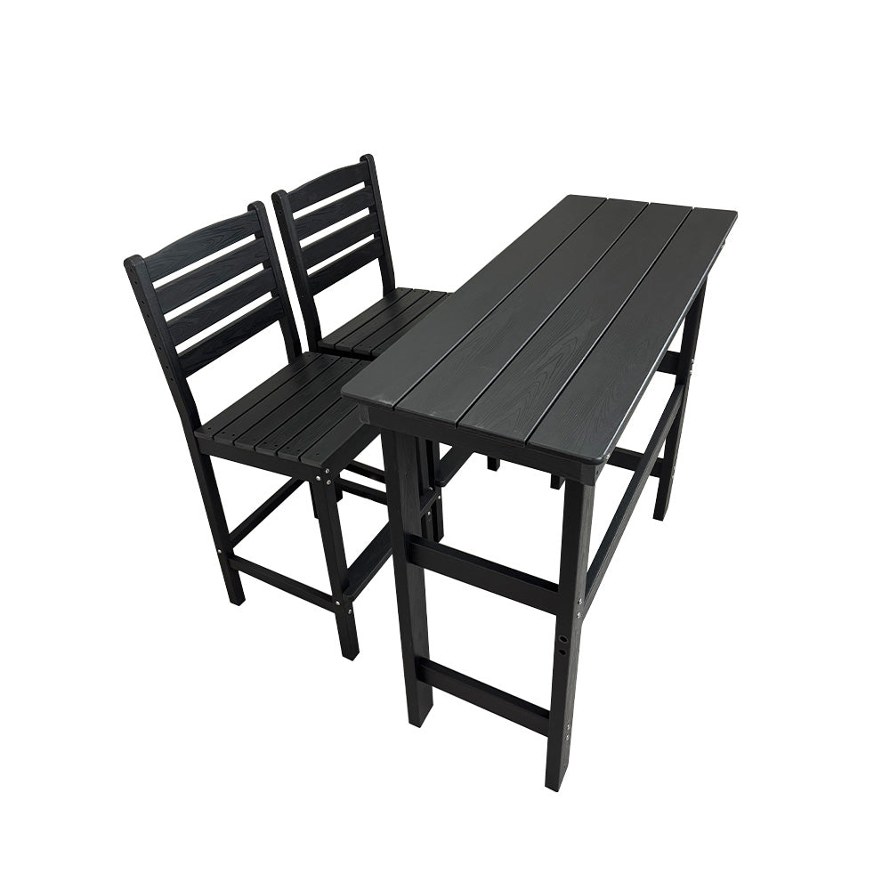 HDPE Patio Bar Table, Weather Resistant, for Poolside, Garden, Yard, Balcony (1 Piece)