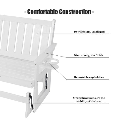 Patio Glider,  White