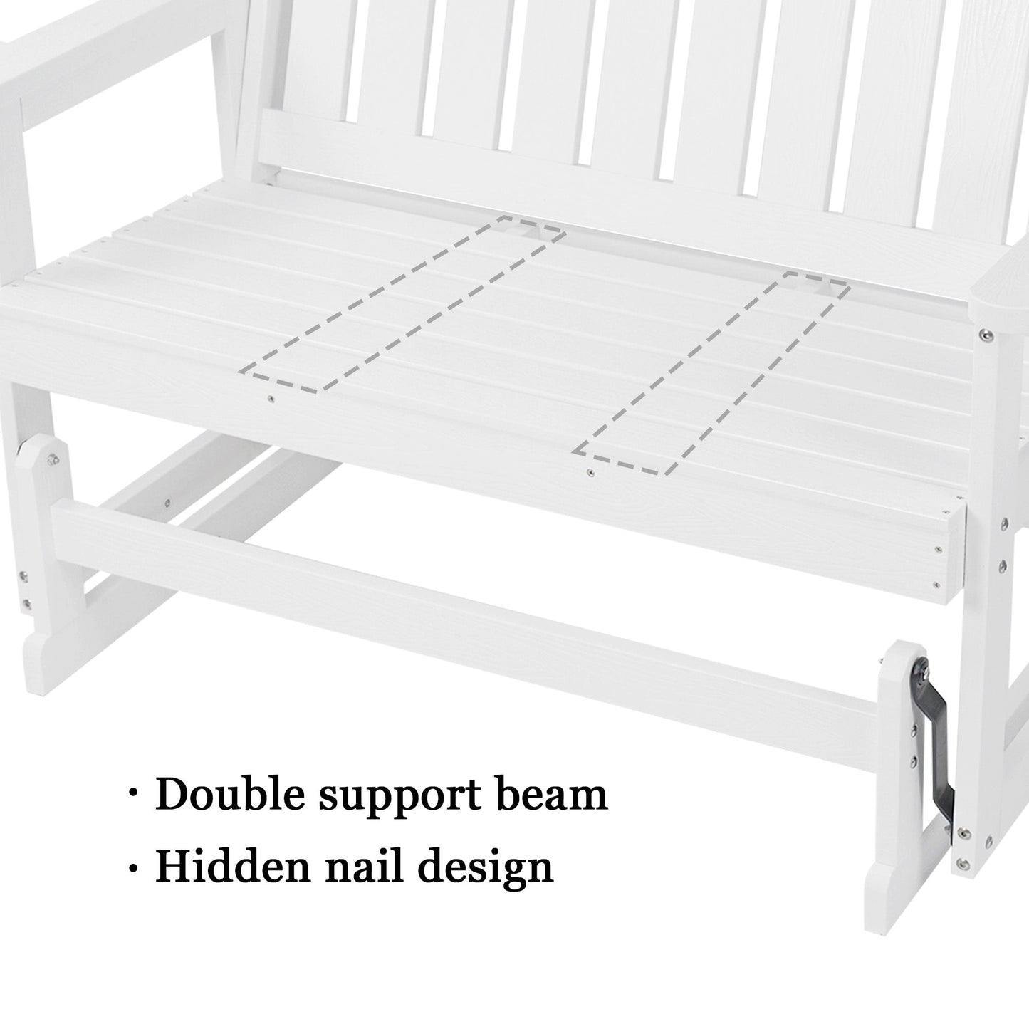 Patio Glider,  White